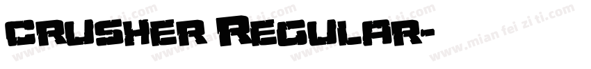 crusher Regular字体转换